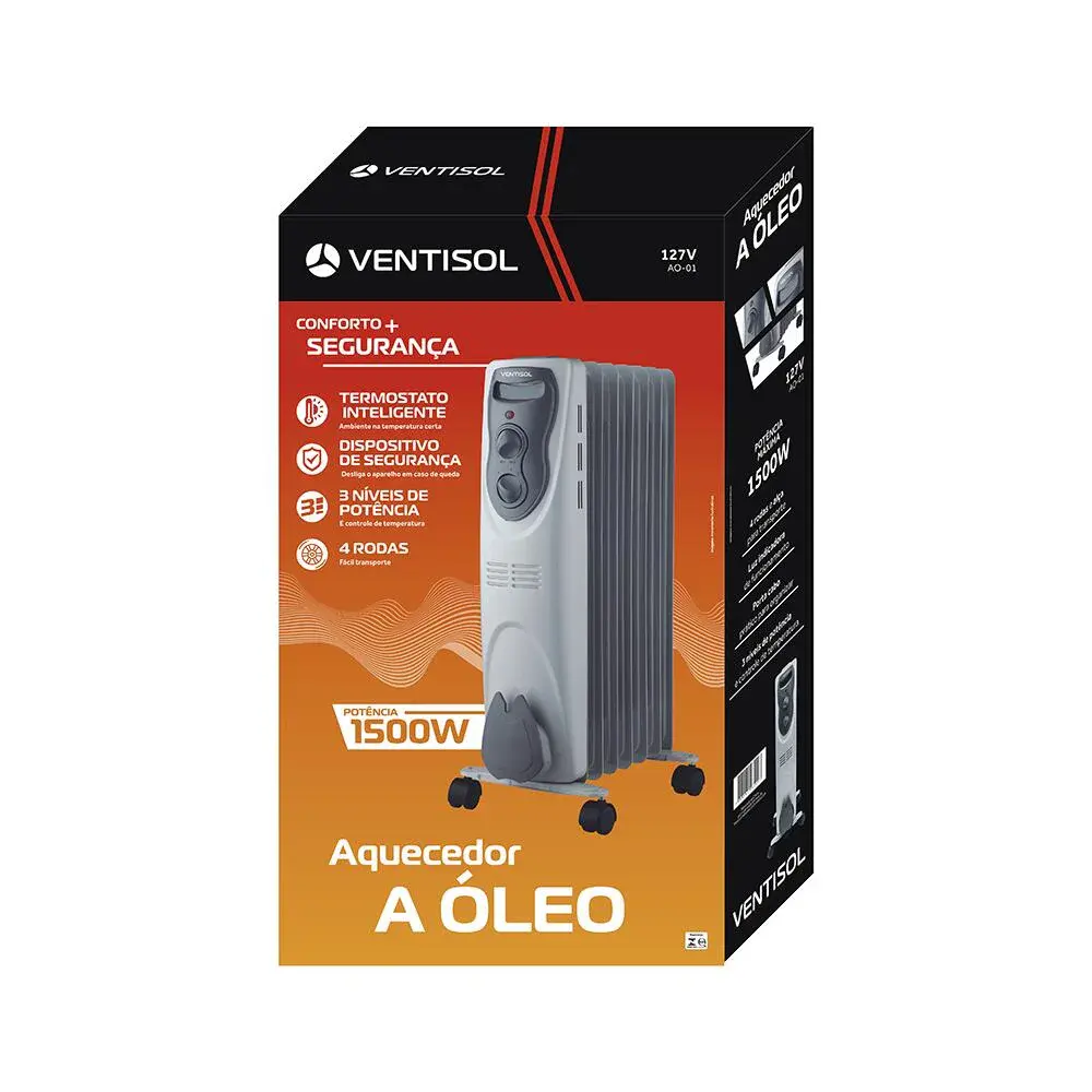 Aquecedor a óleo 1500W 220V Ventisol — fotografia 2