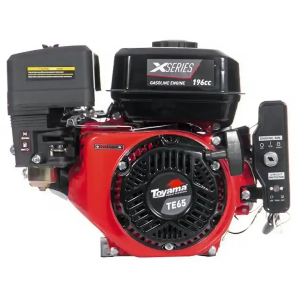 Motor gasolina 6.5HP 4 tempos com partida eletrica TE65EKX 004-201 Toyama — fotografia 2