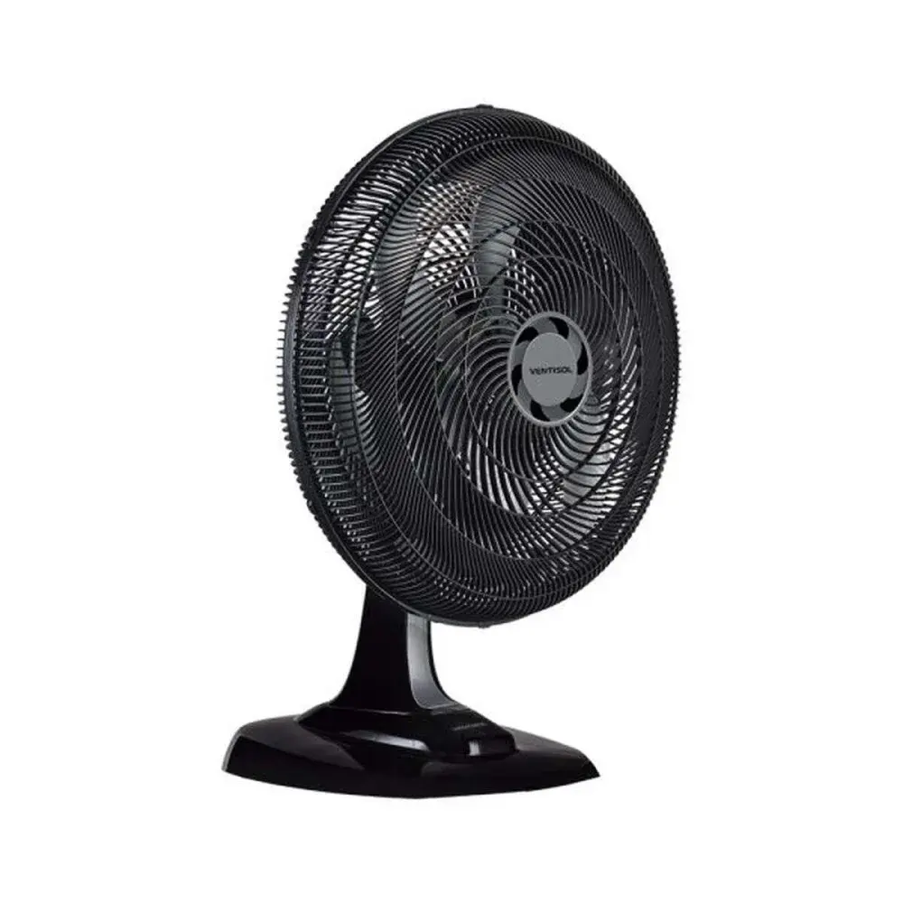 Ventilador de mesa turbo 6 pás 50CM preto 220V Ventisol — fotografia 5
