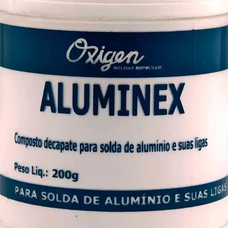 Fluxo aluminex 200G para solda de alumínio ALUMINEX200 Oxigen — fotografia 2