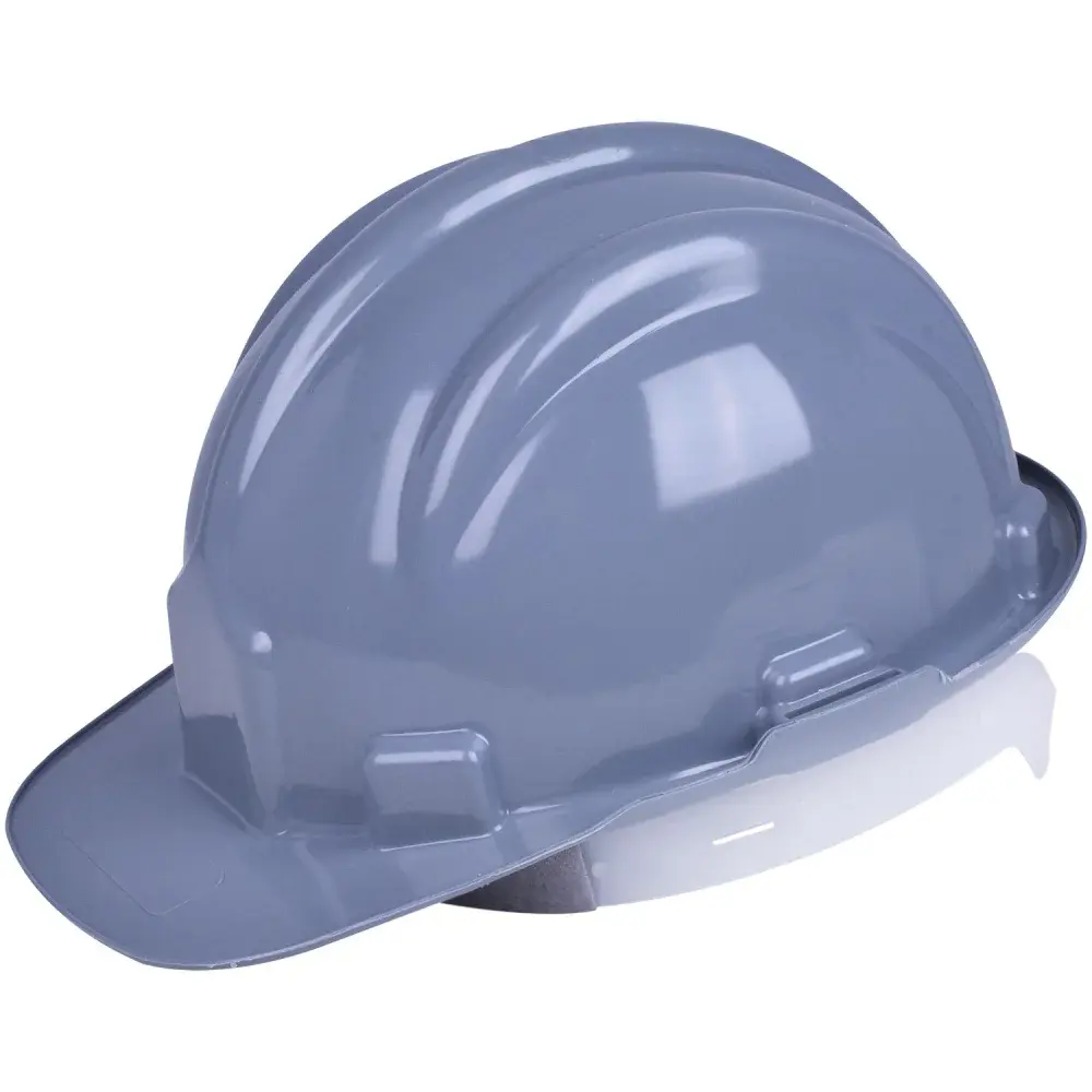 Capacete de segurança com carneira e aba frontal cinza Worker