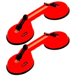 Ventosa dupla para vidro capacidade até 80KG por ventosa com 2 unidades MTX — fotografia 2