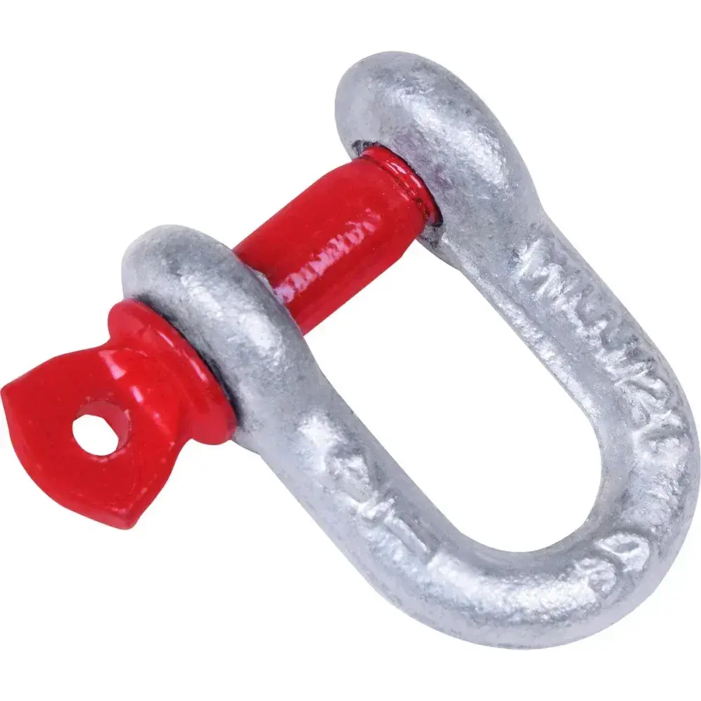 Manilha reta galvanizada a fogo 1/4 x 5/16 rosca worker Acerosid — fotografia 6
