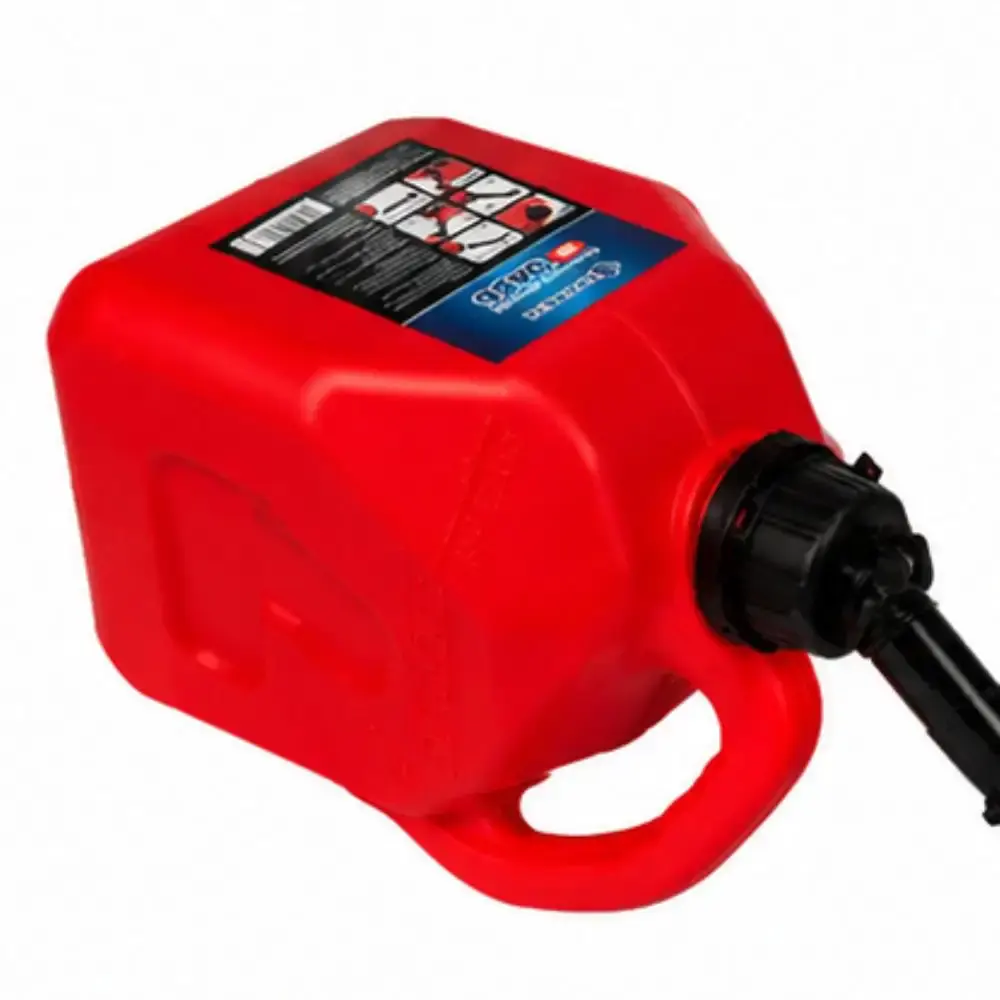 Galão em polietileno 5L para gasolina vermelho com extensor e tampa 2141 Bremen — fotografia 4