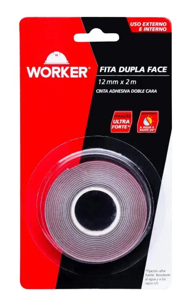 Fita dupla face 12MMX2M externo Worker — fotografia 4