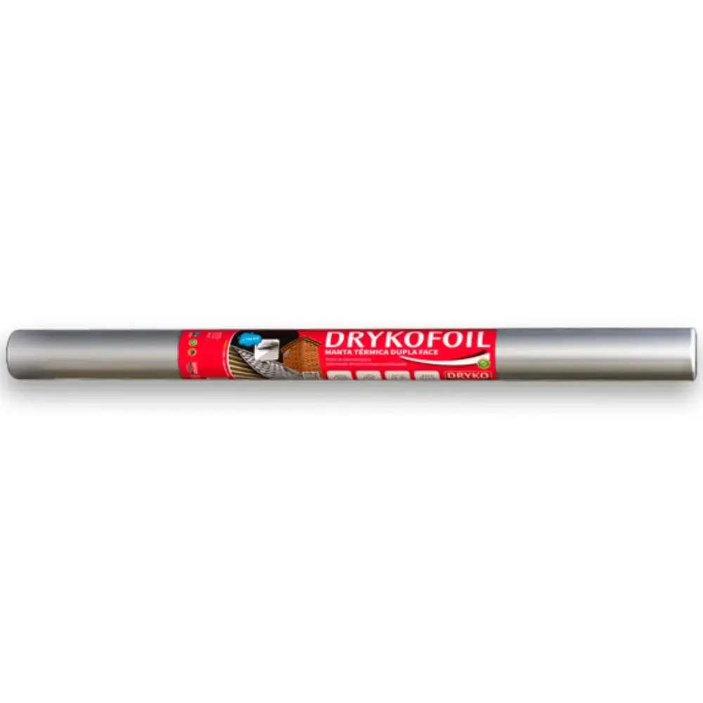 Manta térmica alumínio 2 faces 50M² drykofoil Dryko — fotografia de referência