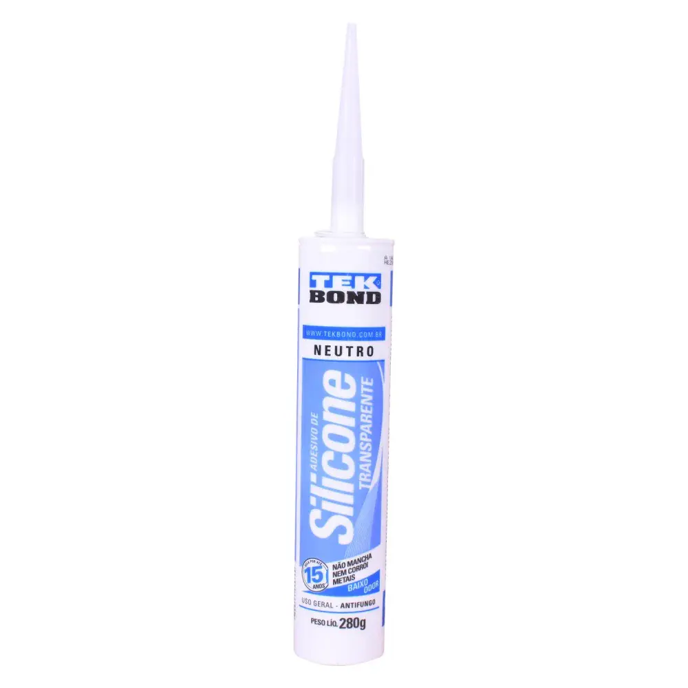 Silicone neutro transparente 280G Tekbond — fotografia 2