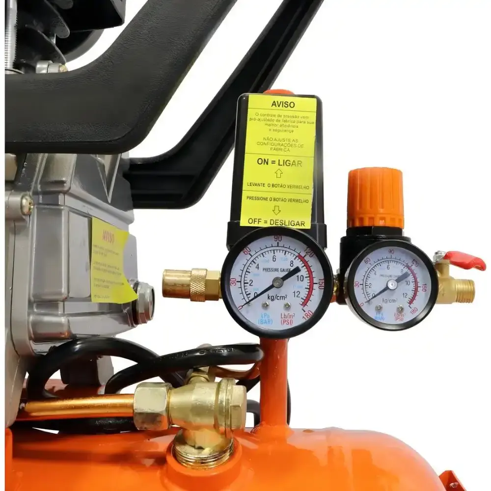 Compressor de ar 24 litros 2,5 hp 127V VC25-2 Vulcan — fotografia 4