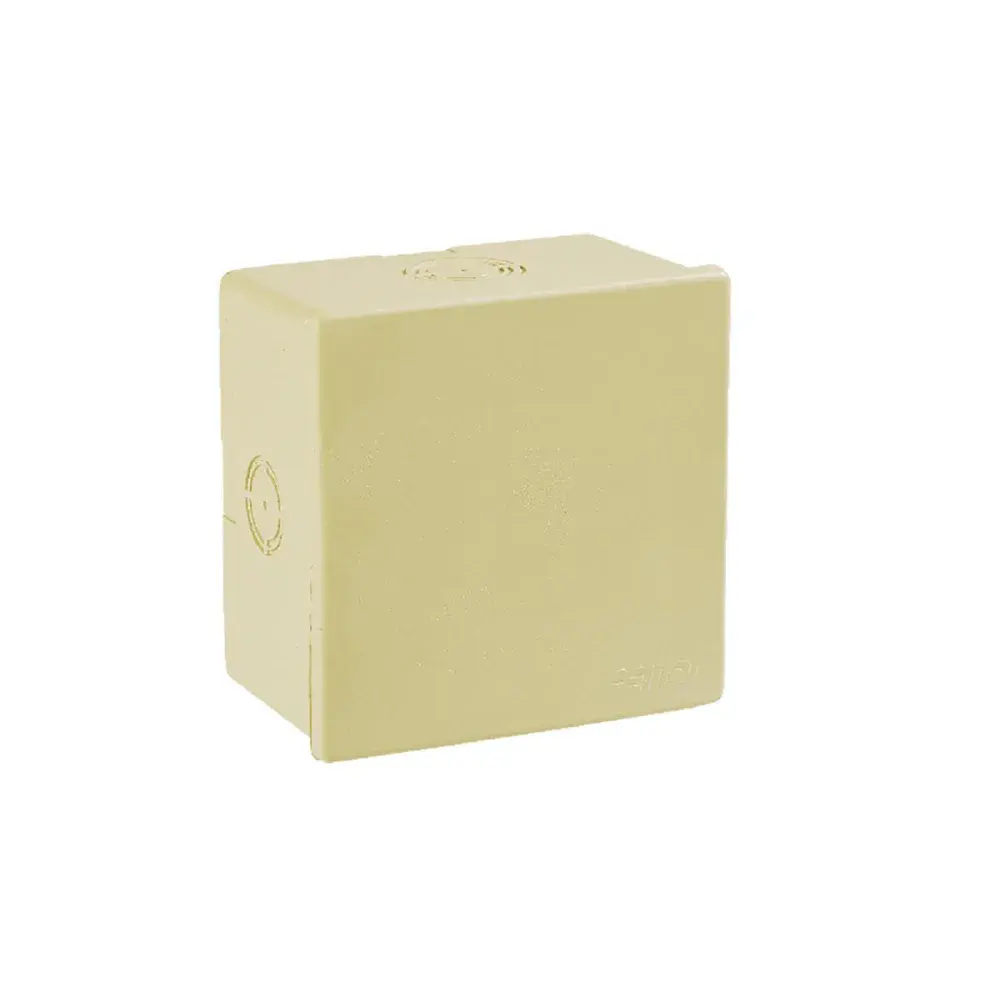 Caixa passagem sobr Cemar IP44 bege 120X120X75 — fotografia de referência