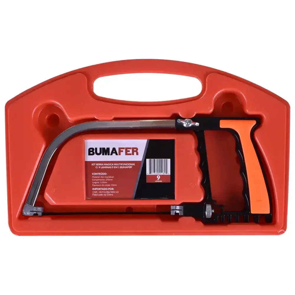 Kit de serra arco multifuncional com 11 peç Bumafer — fotografia 8