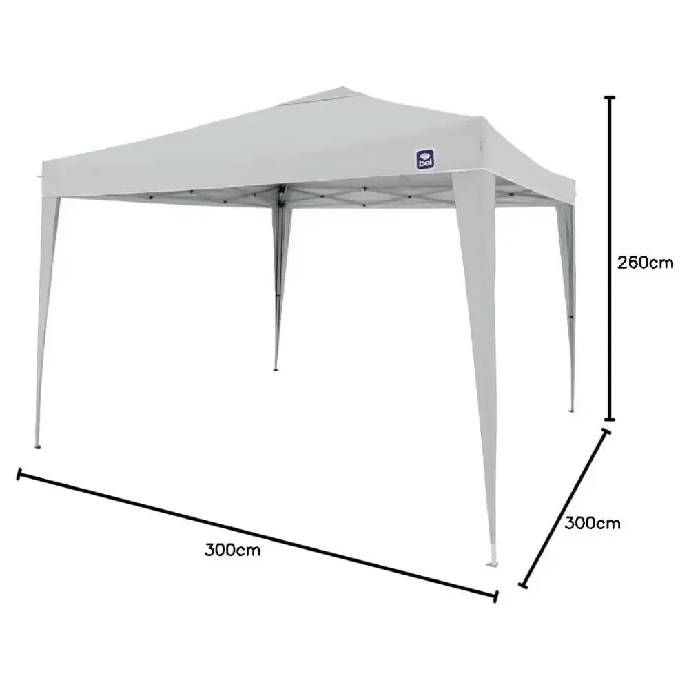 Tenda Gazebo Branca em Poliéster 3X3 Metros Articulada c/ Pés em Alumínio 331100 BEL — fotografia 6