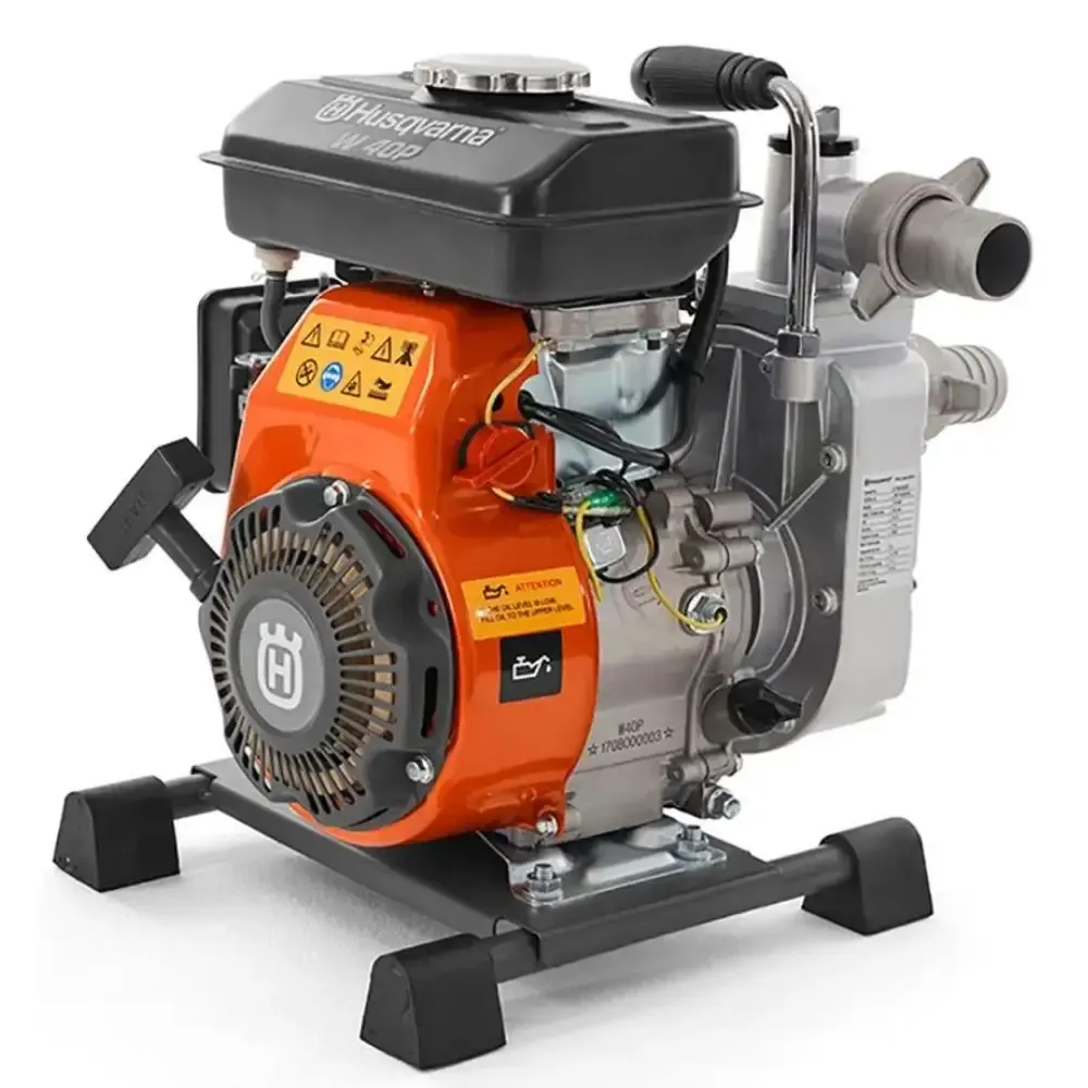 Motobomba a gasolina 1,5 POL 1,9 HP auto escorvante W40P Husqvarna — fotografia de referência