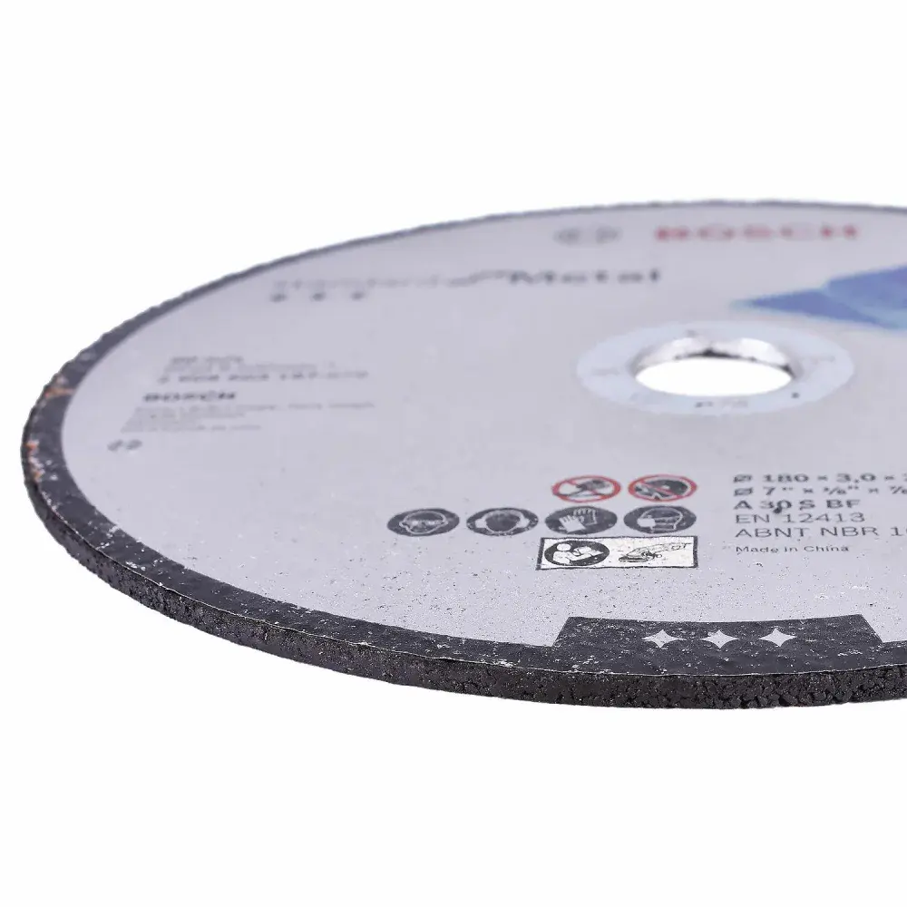 Disco abrasivo para corte em metal 180 x 3MM grão 30 Bosch — fotografia 5