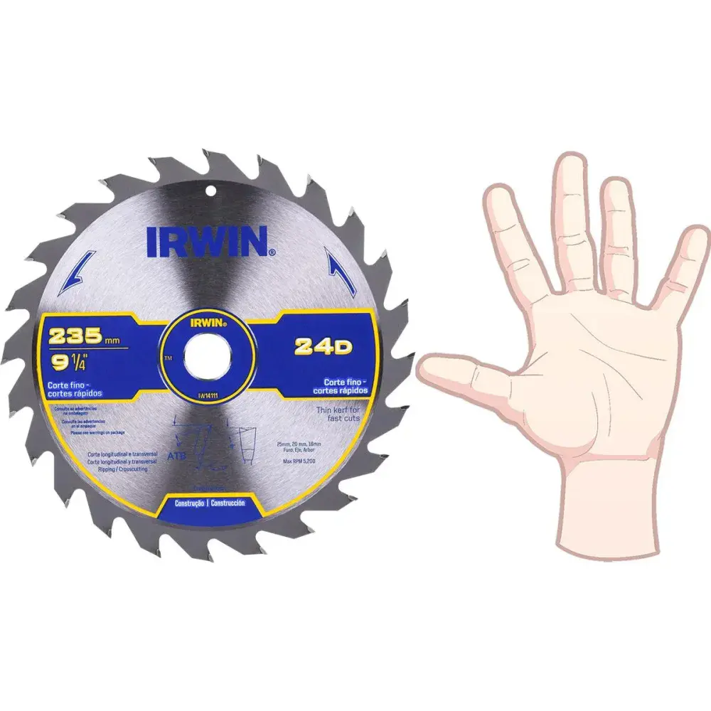 Disco de corte fino 9.1/4 com 24 dentes Irwin — fotografia 8