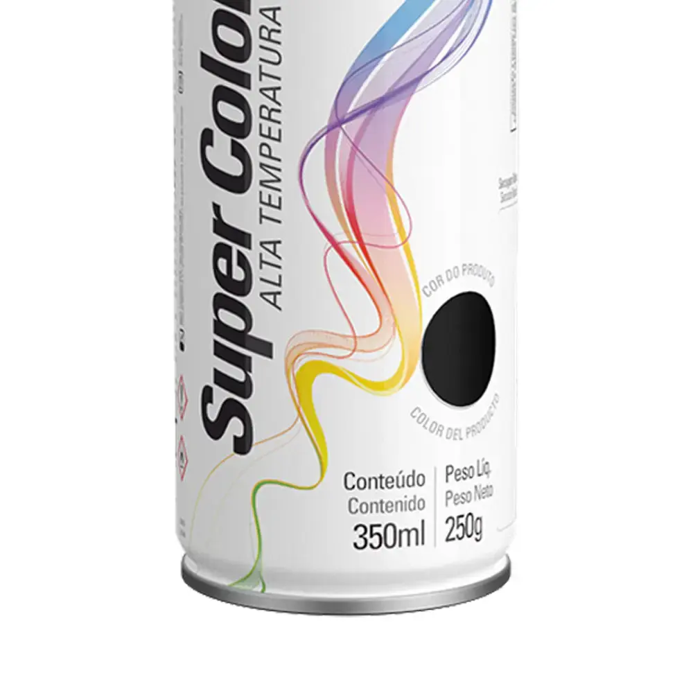 Tinta spray 350ML alta temperatura preto 23251006900 Tekbond — fotografia 2