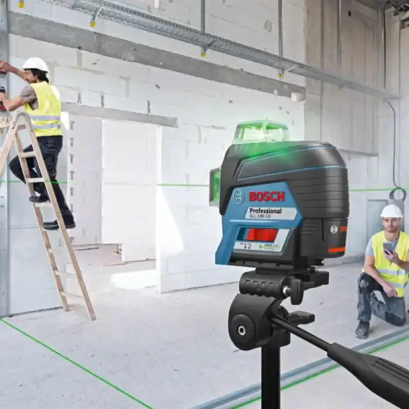 Nível à laser de linhas GLL 3-80 CG linha verde com receptor LR 7 Bosch — fotografia 8