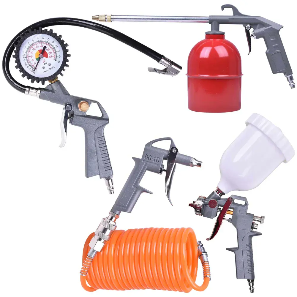 Kit de acessórios para compressor KC-01 Bumafer - 5 peç — fotografia de referência