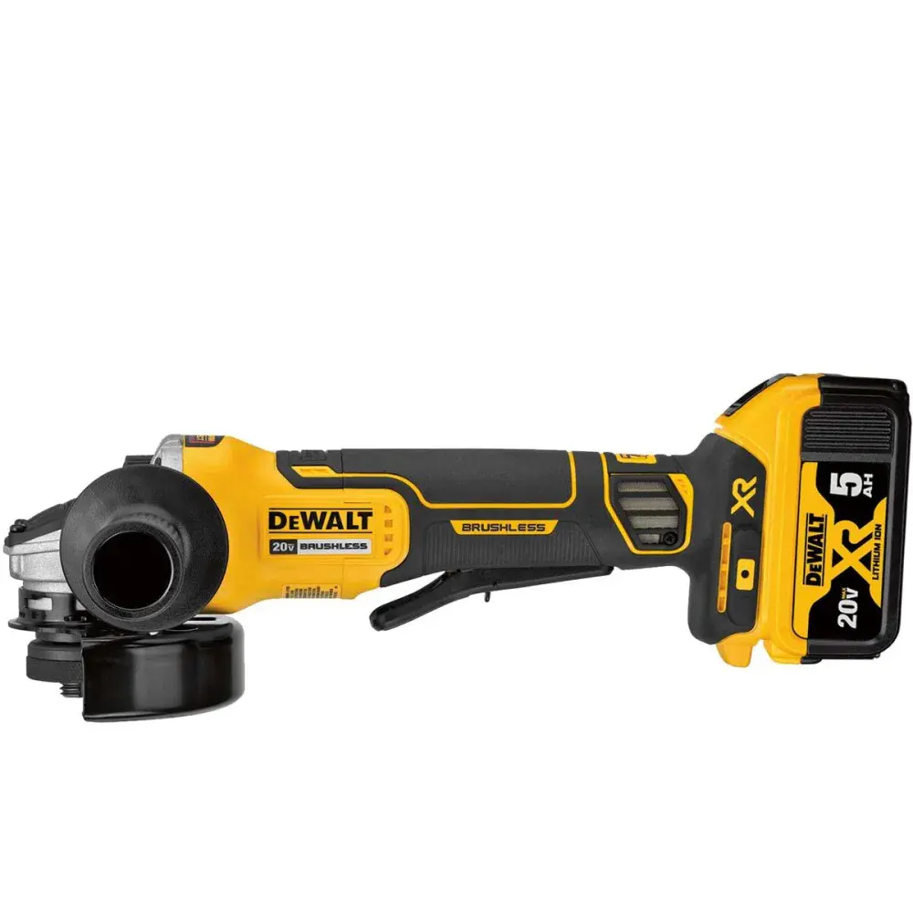 Esmerilhadeira angular a bateria 4 1/2-5 20V 127V max Dewalt — fotografia 2