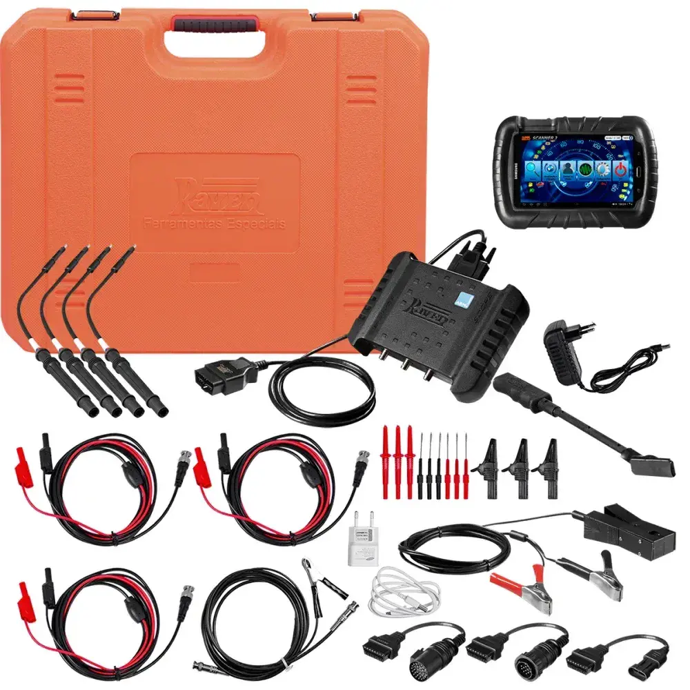 Jogo de scanner 3 automotivo com kit diesel e osciloscópio Raven — fotografia 6