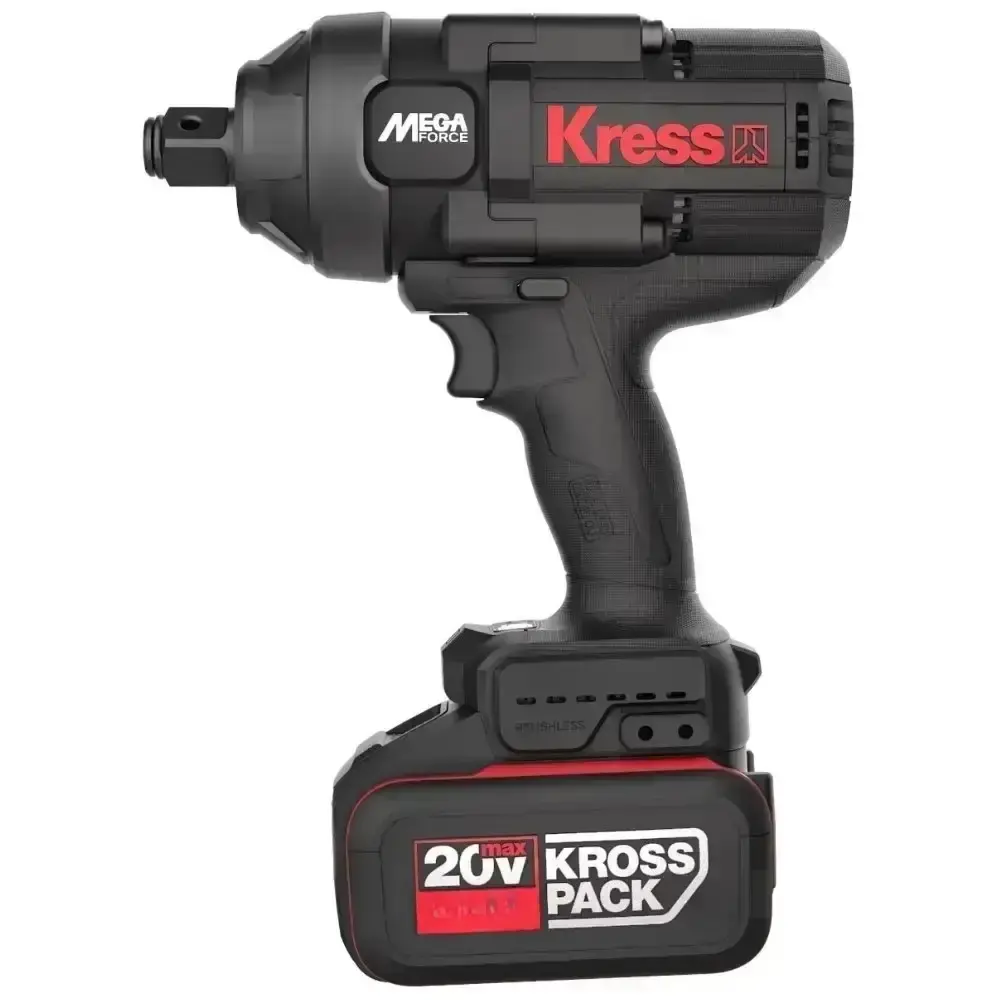 Chave de impacto 3/4 POL com carregador e bateria 20V 4AH Kress — fotografia de referência