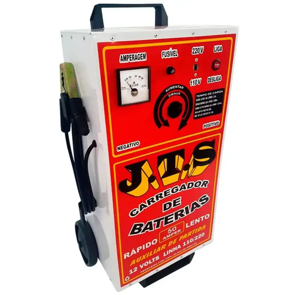 Carregador de baterias 150A 12/24V com auxiliar de partida JTS 014 J.t.s
