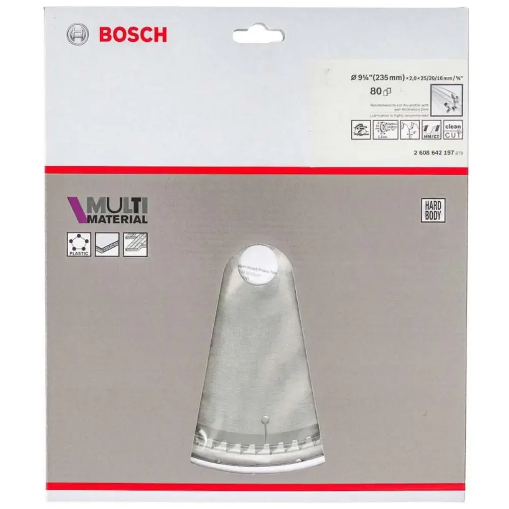 Disco de Corte Multimaterial 235 x 25 MM 80 Dentes BOSCH — fotografia 2