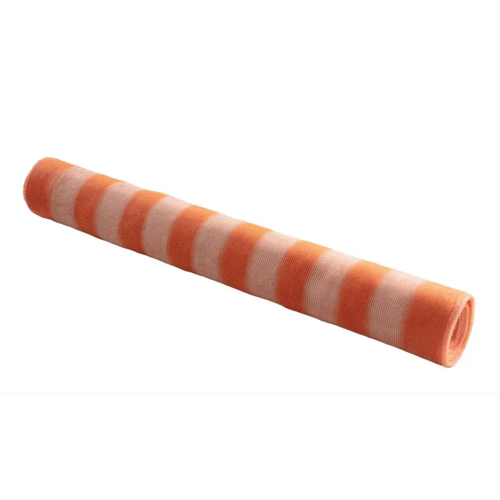 Tela de sinalização 1,20M x 50M laranja/branco da Kala — fotografia de referência