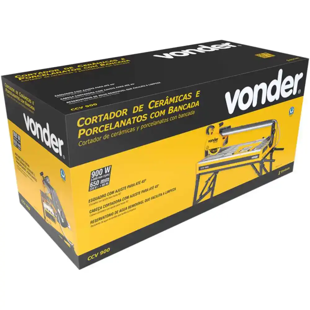 Cortador de cerâmicas e porcelanatos com bancada 900W CCV-200 Vonder — fotografia 5