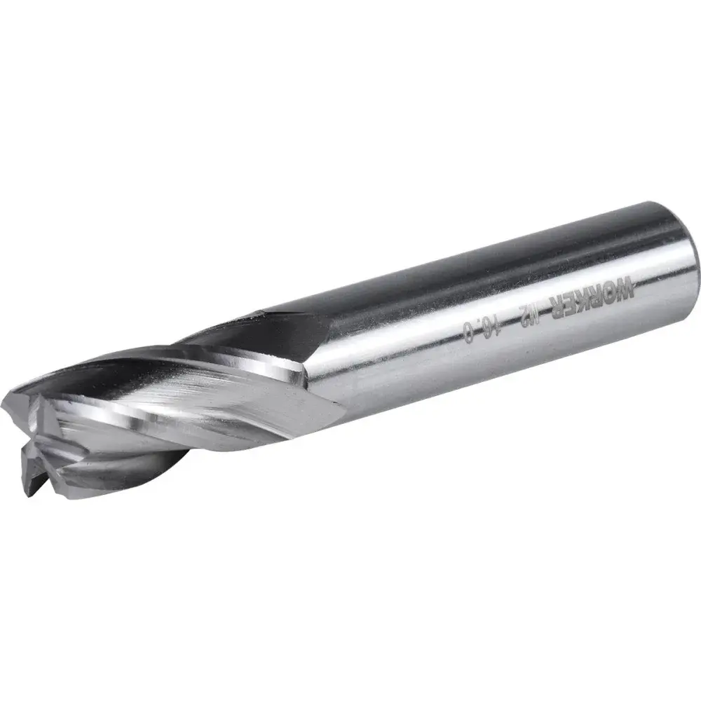 Fresa de topo reto aço rápido 16MM haste 16MM Worker — fotografia 3