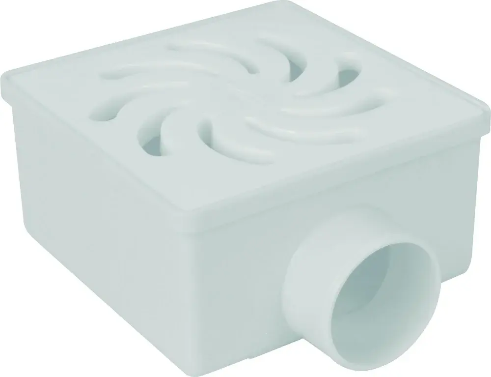 Ralo quadrado vortice Amanco branco 100X52X40 — fotografia de referência