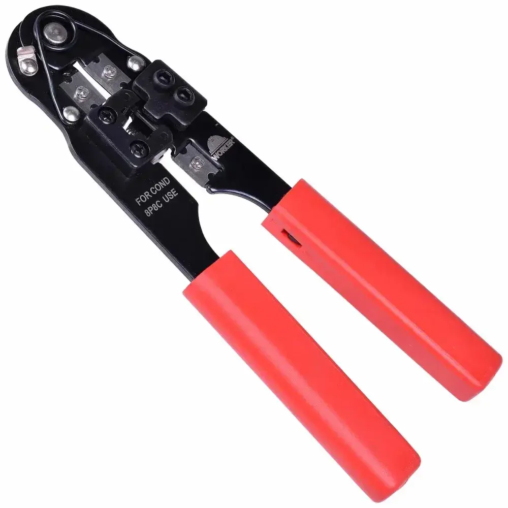 Alicate crimpador 8P8C RJ45 Worker — fotografia 6