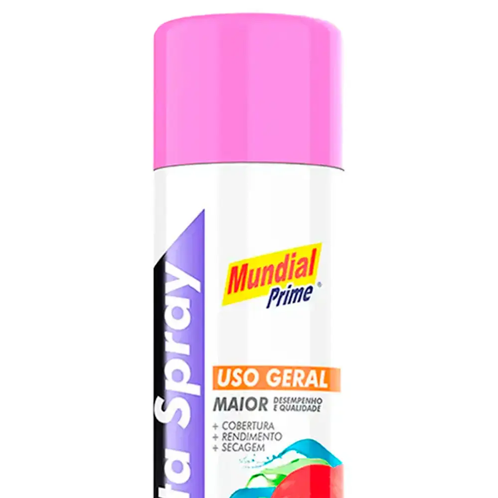 Tinta spray 400ML rosa 03 uni mundial prime — fotografia 2