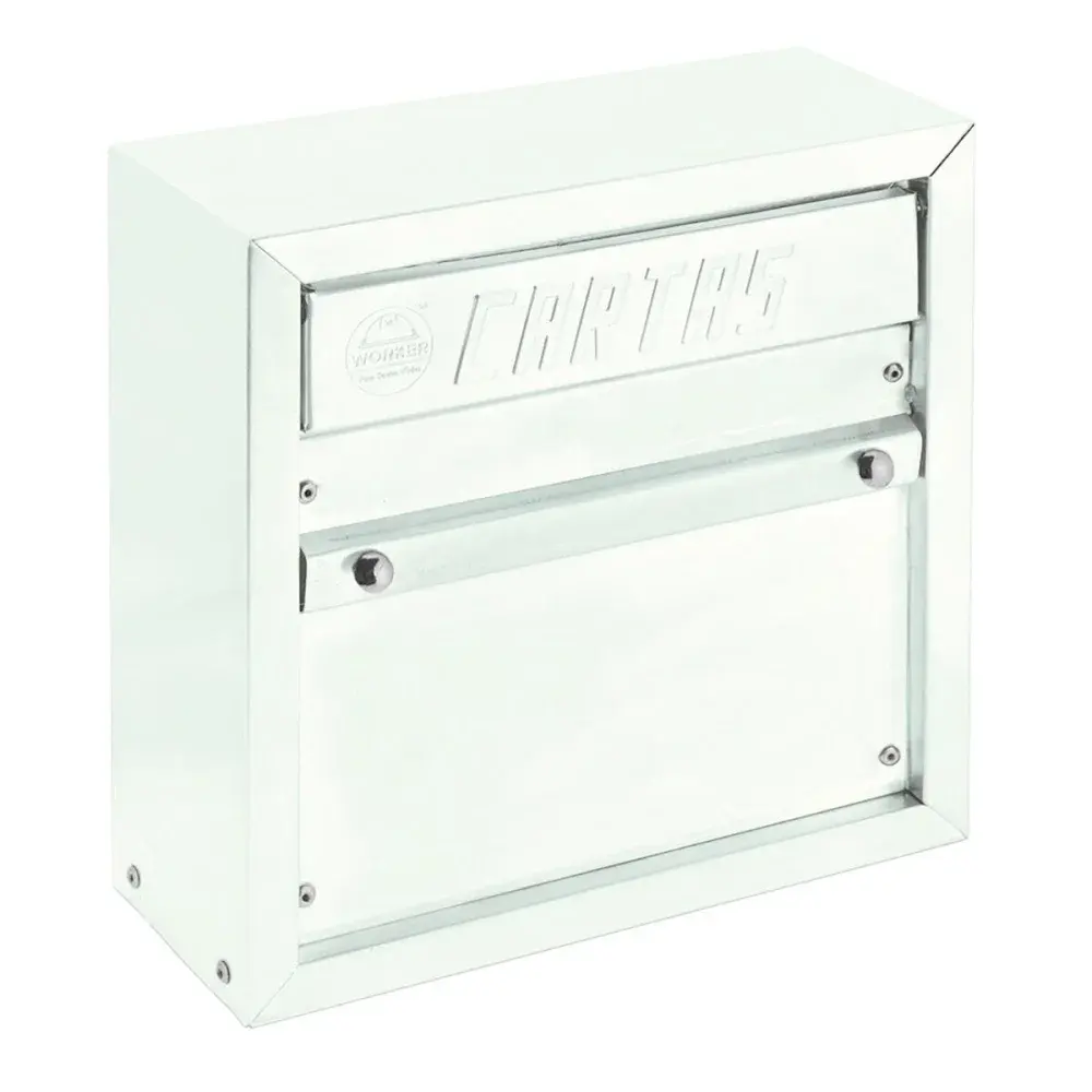 Caixa de correio grade 23X23CM branco Kala — fotografia de referência