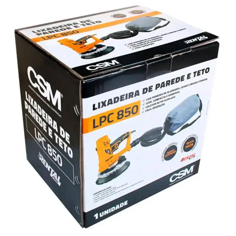 Lixadeira parede e teto 850W LPC850 CSM 110 V — fotografia 5