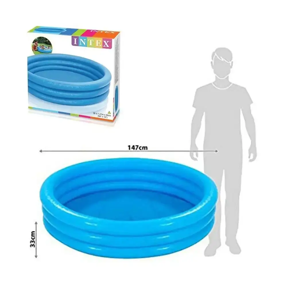 Piscina Inflável 330 Litros 147 x 33 CM Azul Cristal INTEX — fotografia 5