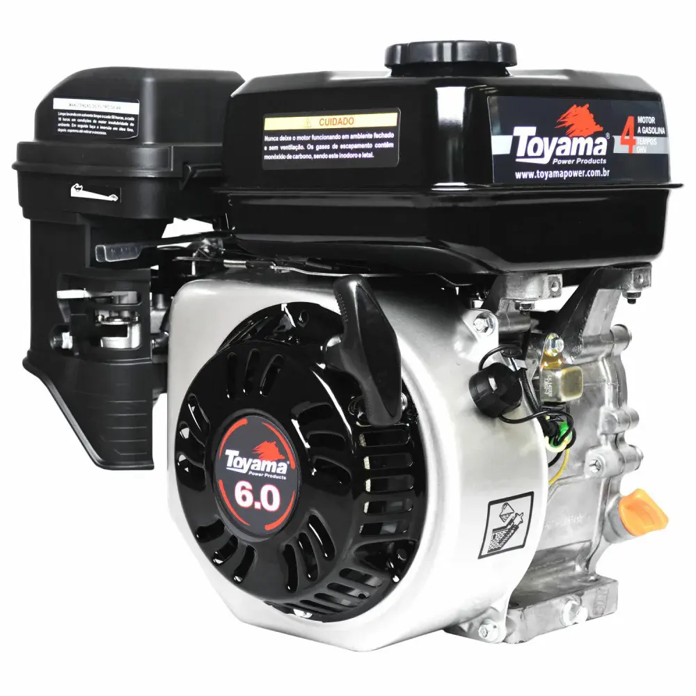 Motor gasolina ohv 4TEMPOS refrigerado ar 6,0 hp TE60 Toyama