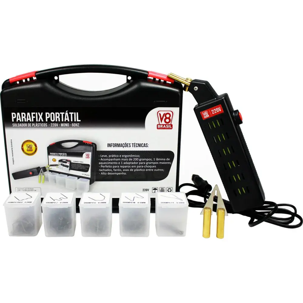 Soldador portátil parafix 220V V8 brasil
