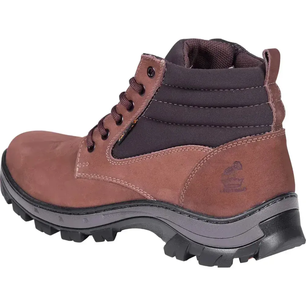 Botina picker em couro natural nobuck cravo N37 Collins — fotografia 11