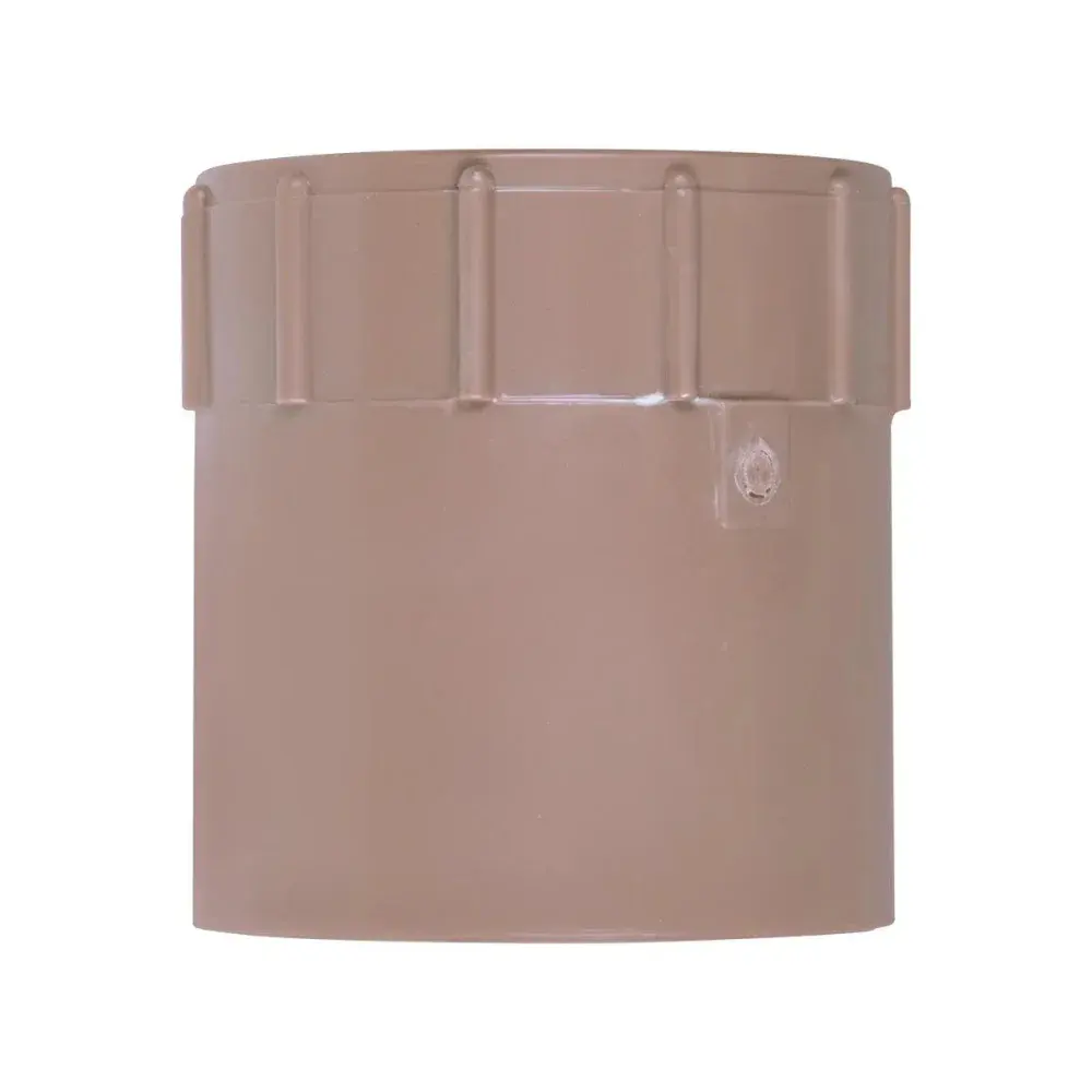 Luva pvc marrom soldável com rosca 1.1/2 x 50MM Amanco — fotografia 8