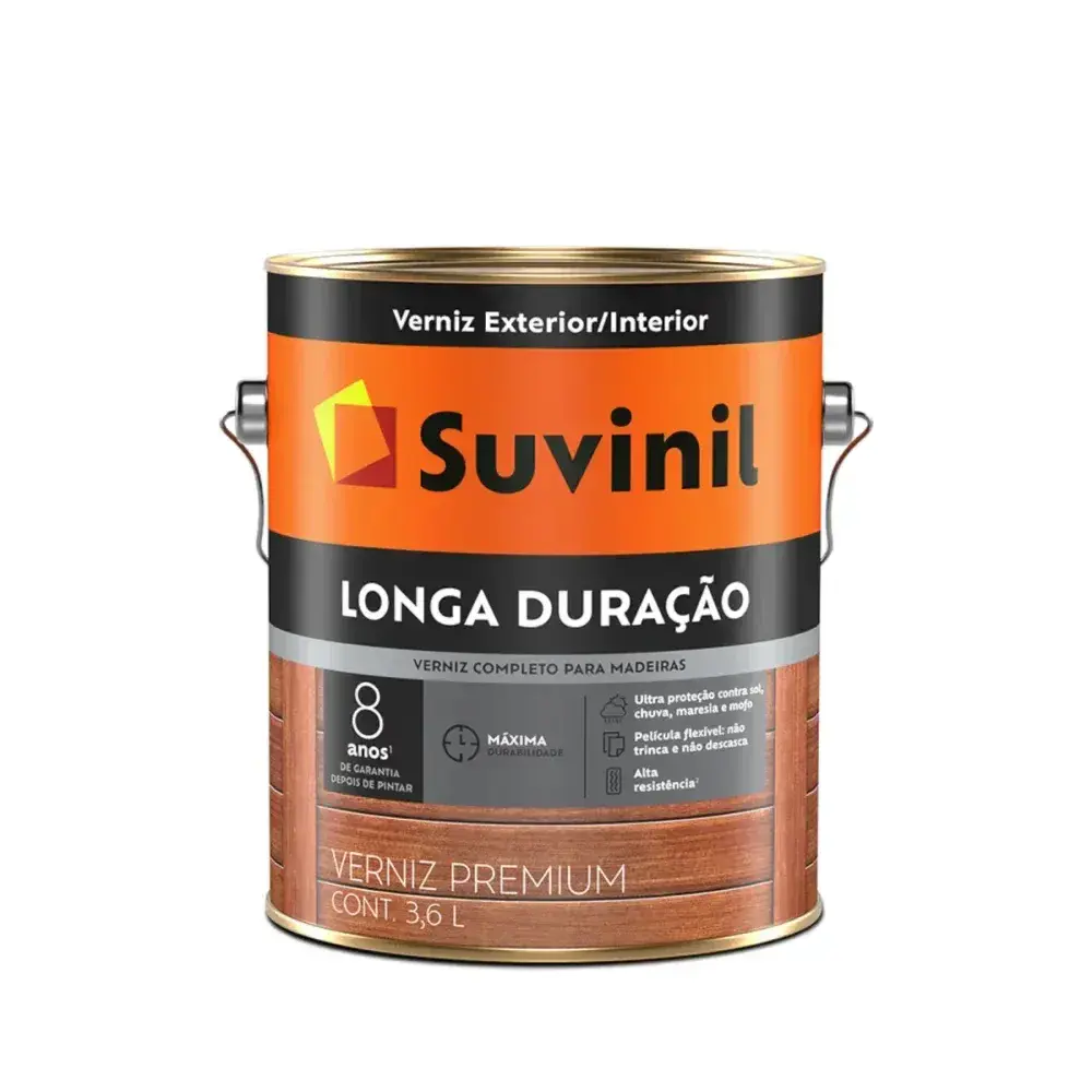 Verniz longa duração brilho mogno 3,6L Suvinil — fotografia 2