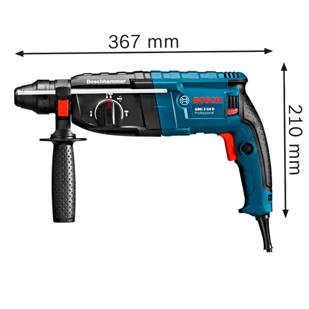 Martelete perfurador rompedor gbh 2-24D sds plus 820W Bosch — fotografia 12