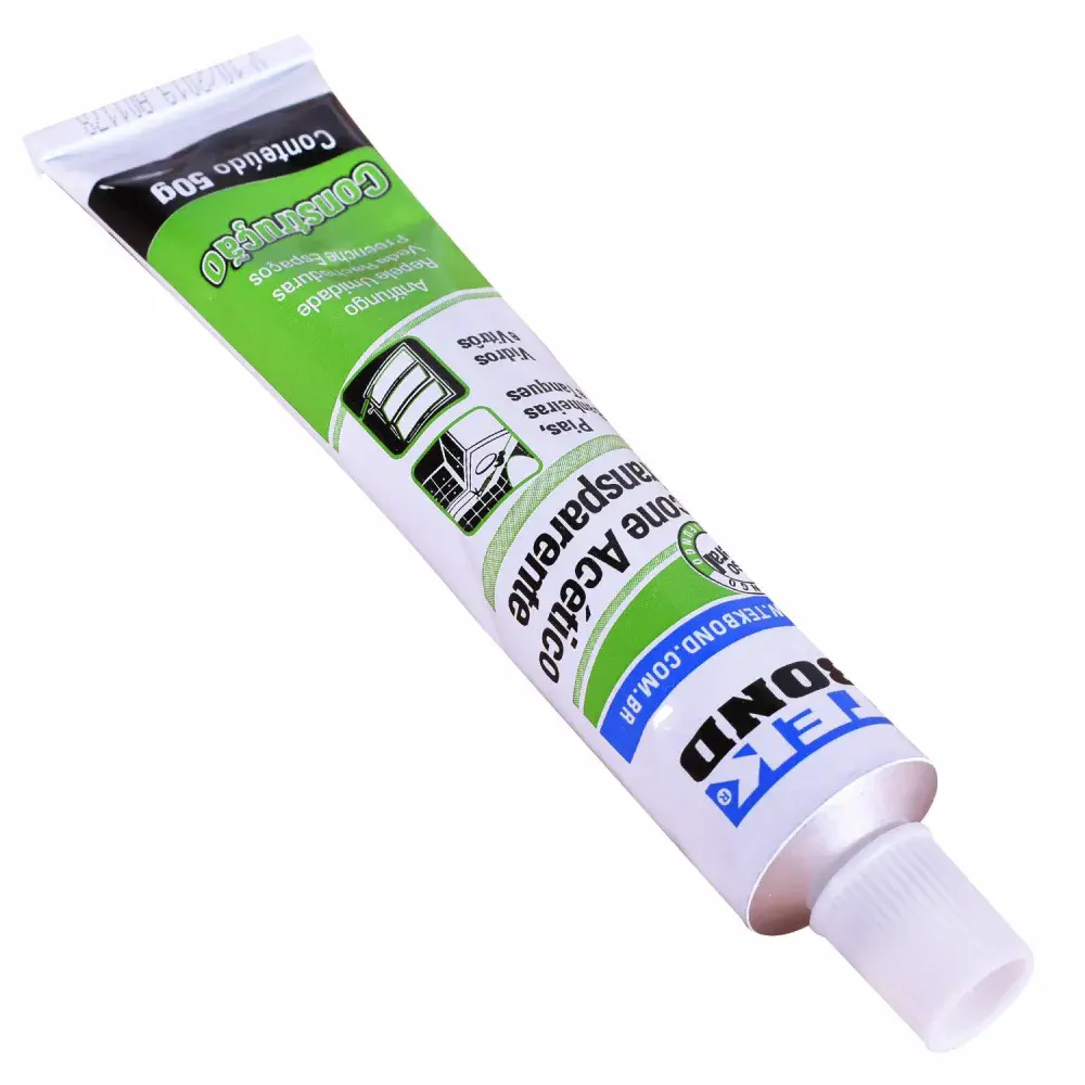 Silicone acético transparente construção bisnaga 50G Tekbond — fotografia 3