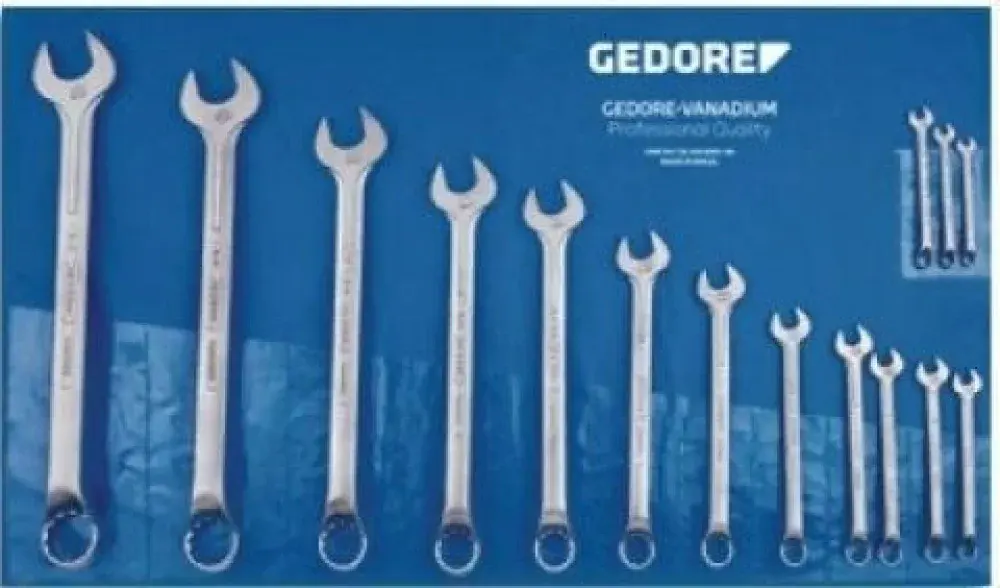 Jogo de chave 8 peç combinadas Gedore — fotografia de referência