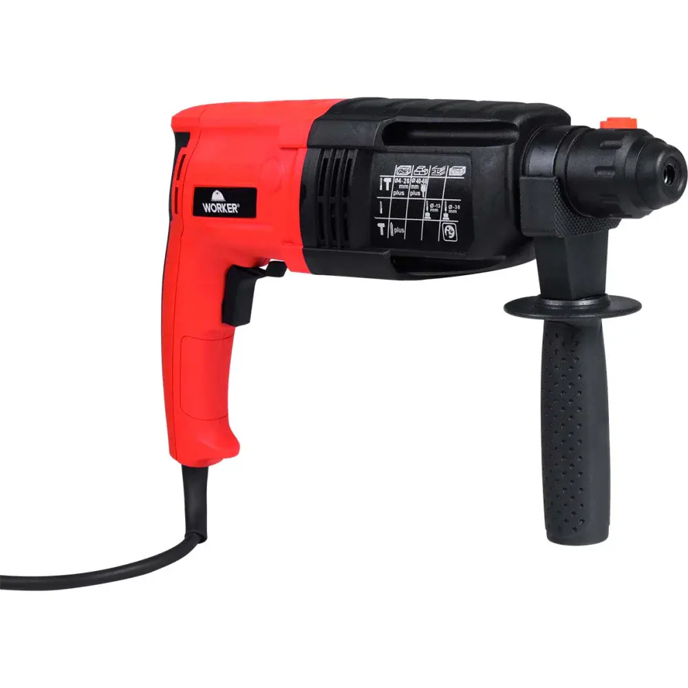 Martelete perfurador rompedor sds plus 620W 2,8J 220V Worker — fotografia 4