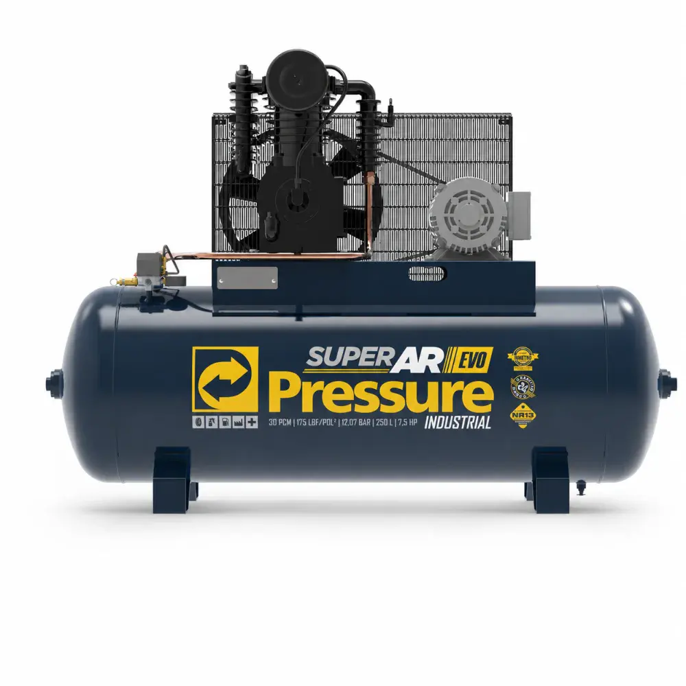Compressor de ar evo 30PCM 250L 220/380V trifásico Pressure — fotografia de referência