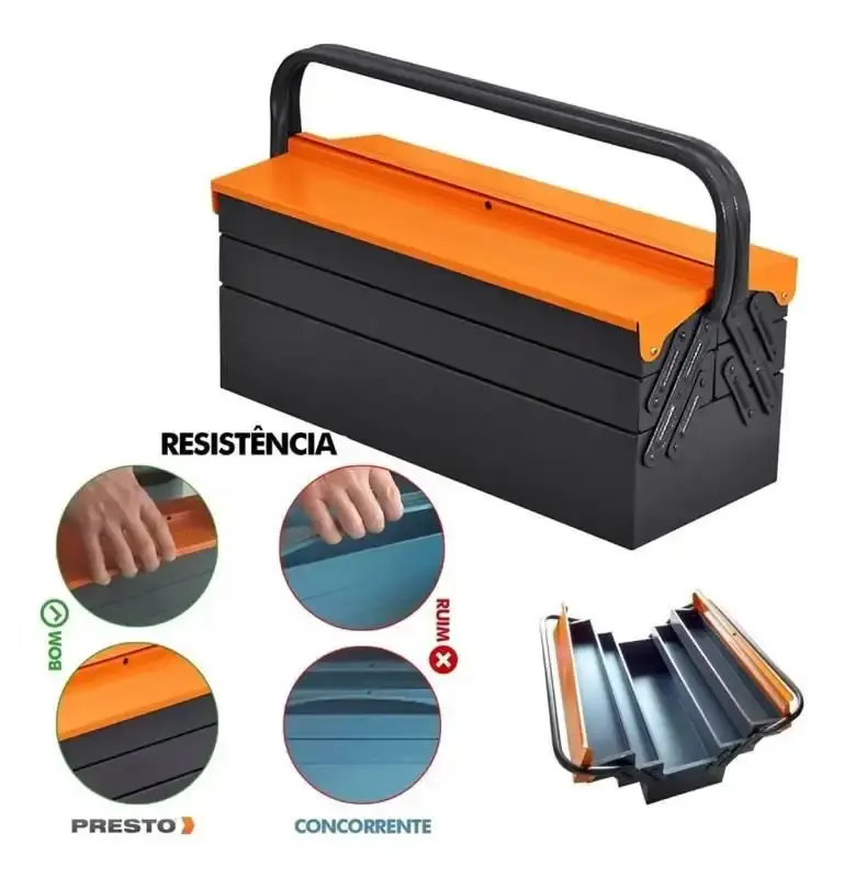 Caixa para ferramentas sanfonada com 5 gavetas 50 CM Presto — fotografia 5