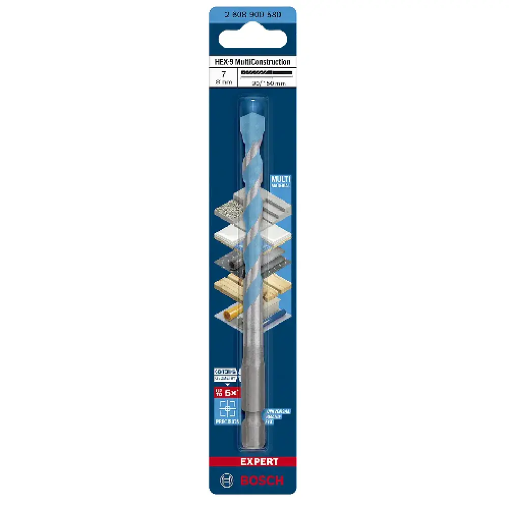 Broca HEX-9 7X90X150 multiconstruction Bosch — fotografia 3