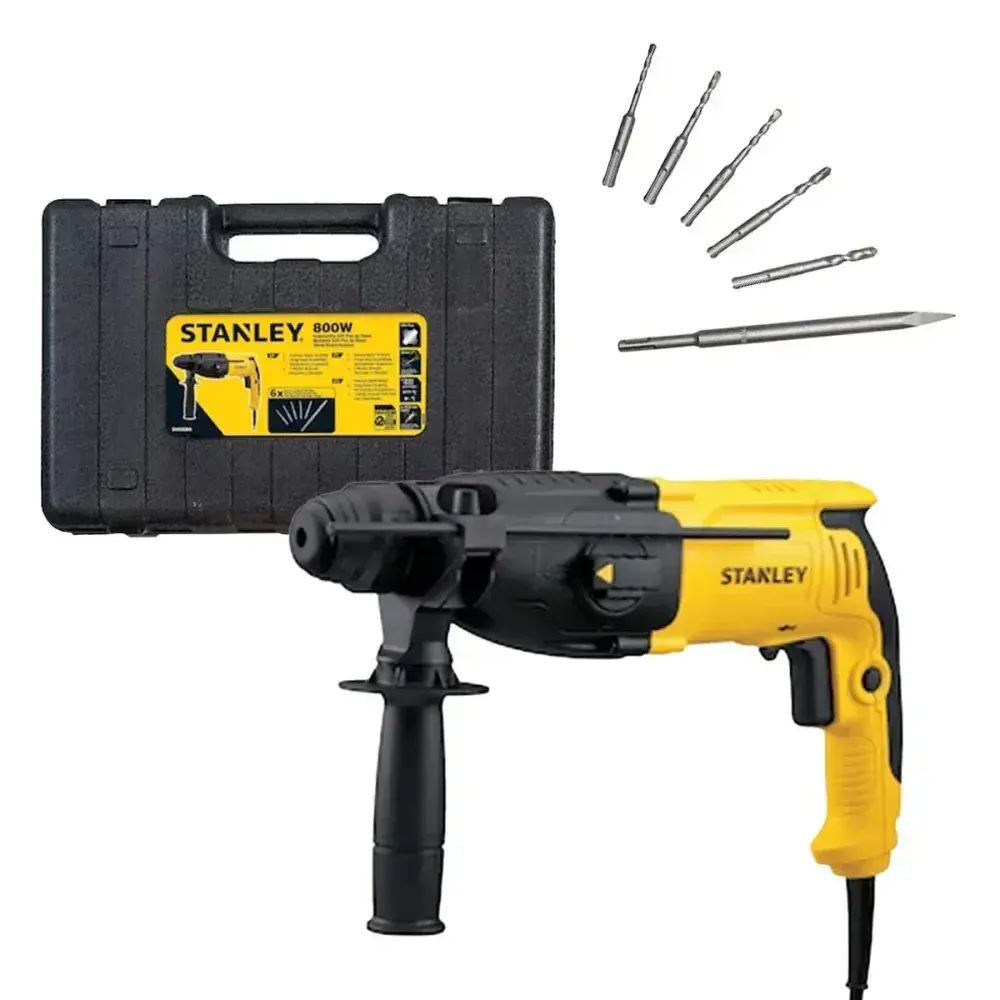 Martelete sds plus 1” 2,4J 800W 127V Stanley — fotografia 5