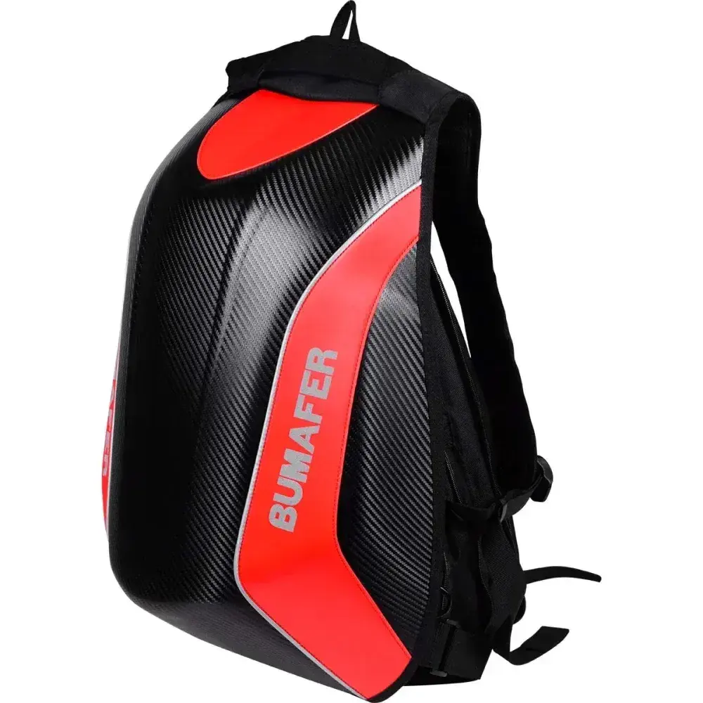Mochila motociclista impermeável vermelha 50X40X20CM Bumafer — fotografia 7