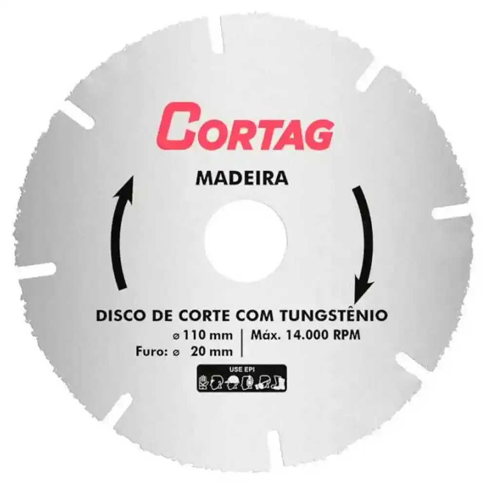 Disco de corte diamantado 4.3/8 POL com tungstênio 61346 kit com 6 peças cotag — fotografia 2